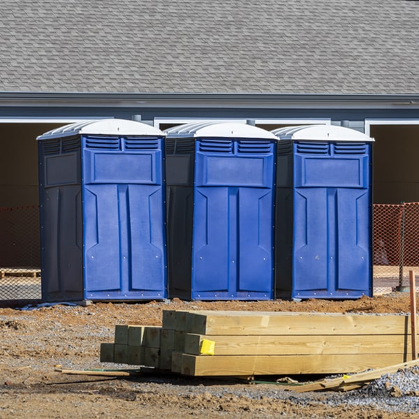 how do you ensure the porta potties are secure and safe from vandalism during an event in Clark Mills